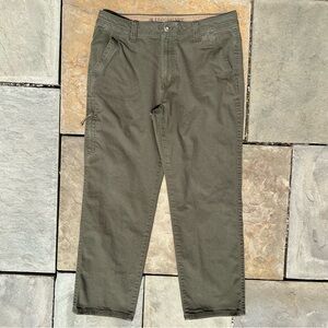 Olive Green Canvas Utility Pants